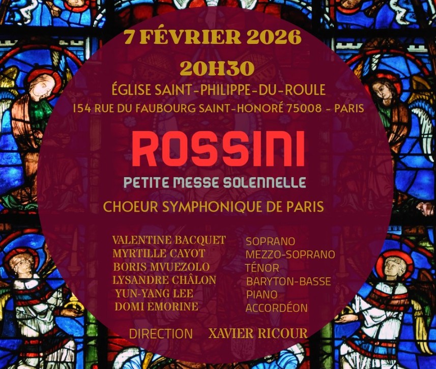 « Petite messe solennelle – Rossini » par le Chœur & Orchestre Symphonique de Paris (COSP) à Saint-Philippe du Roule